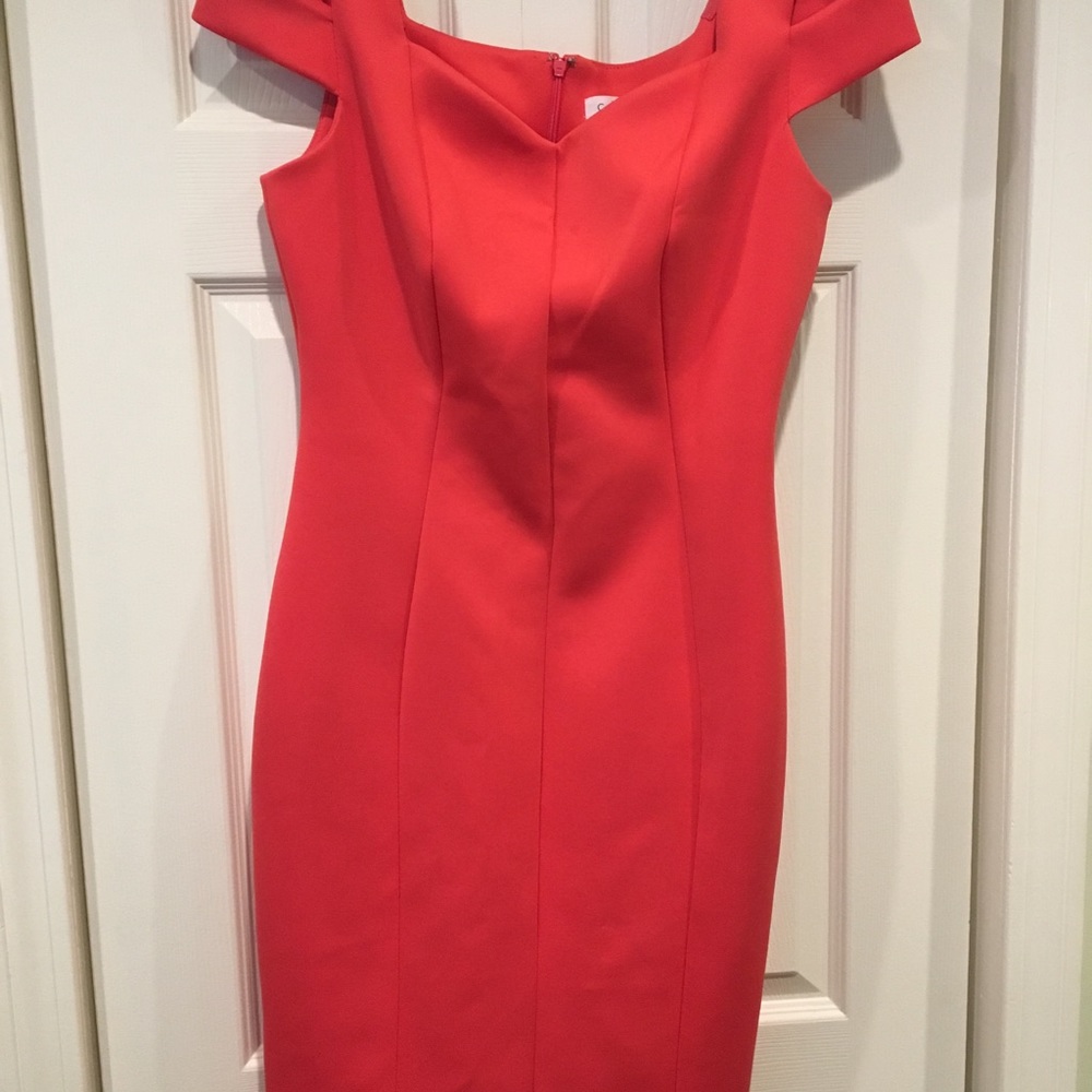 Coral Calvin Klein Dress SZ 8